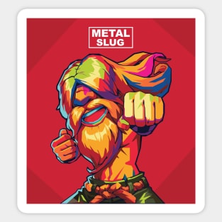 Metal Slug In Wpap Art Sticker